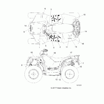 BODY, DECALS - A19SVA85BG (101251)