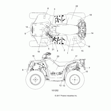 BODY, DECALS - A18SVE95BR