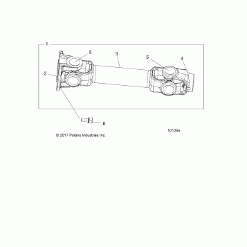 DRIVE TRAIN, PROP SHAFT, REAR - A19SYE95BV (101255)