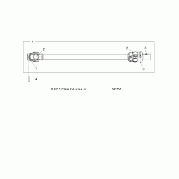 DRIVE TRAIN, PROP SHAFT, FRONT - A19SYE95BV