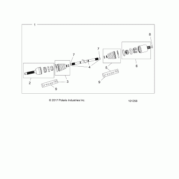 DRIVE TRAIN, FRONT DRIVE SHAFT - A19SJE57BH (101258)