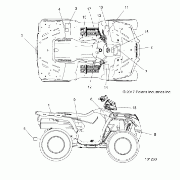 BODY, DECALS - A18SHD57B9/E57BB/E57BS (101260)