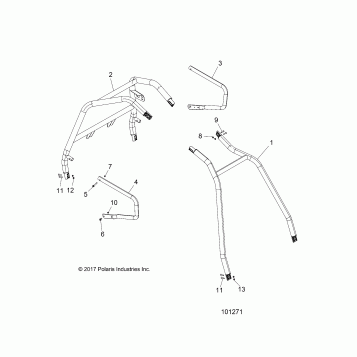 CHASSIS, CAB FRAME AND SIDE BARS - A18DAA50B7 (101271)