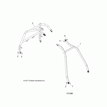CHASSIS, CAB FRAME AND SIDE BARS - A18DAE57B2 (101286)