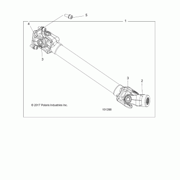 DRIVE TRAIN, REAR PROP SHAFT - A19S6E57B1