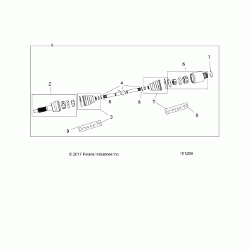 DRIVE TRAIN, REAR DRIVE SHAFT - A19S6E57B1
