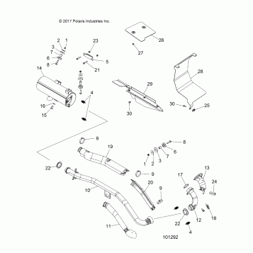 ENGINE, EXHAUST - A19S6E57B1