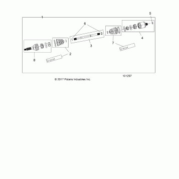 DRIVE TRAIN, REAR HALF SHAFT - A18DCE87BB (101297)
