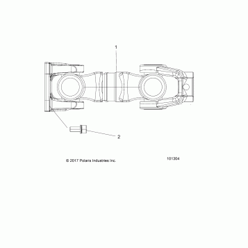 DRIVE TRAIN, PROP SHAFT, REAR - A19SVA85BG (101304)