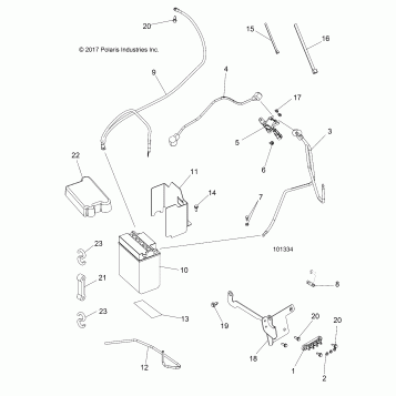 ELECTRICAL, BATTERY - A18SUE57N5 (101334)
