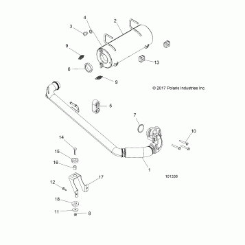 ENGINE, EXHAUST SYSTEM - A17DAA57A5