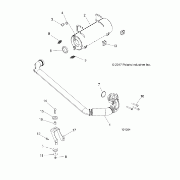 ENGINE, EXHAUST SYSTEM - A18DAE57B2