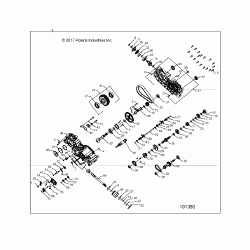 DRIVE TRAIN, MAIN GEARCASE - A24S6E57A1 (101385)