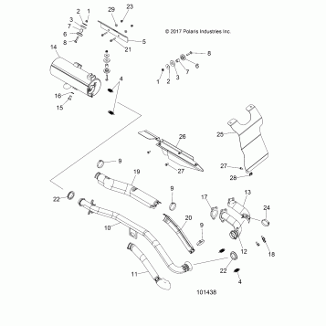 ENGINE, EXHAUST - A19SEA50B1/B7/SEE50B7/B3/SEG50B4