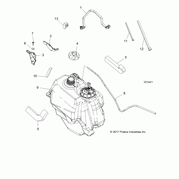 BODY, FUEL TANK ASM. - A20SHD57A9 (101441)
