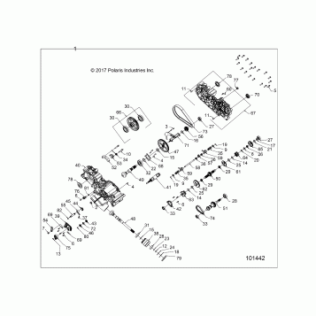 DRIVE TRAIN, MAIN GEARCASE - A19SEF57B4