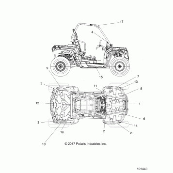 BODY, DECALS - A20HAB15A2 (101443)