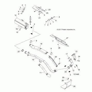 ENGINE, EXHAUST - A18SUE57N5