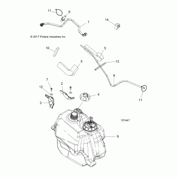 BODY, FUEL TANK ASM. - A18SUE57N5 (101447)