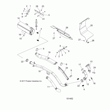 ENGINE, EXHAUST - A19SJE57BH