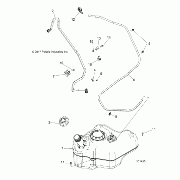 BODY, FUEL TANK - A18DAA50B7 (101455)