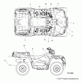 BODY, DECALS - A18SUE57N5 (101484)