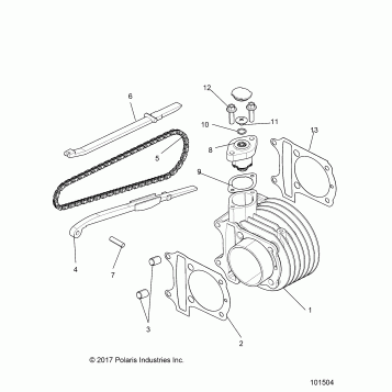ENGINE, CYLINDER COMP - A20HAB15A2