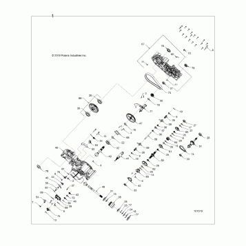 DRIVE TRAIN, MAIN GEARCASE - A24SJE57AX  (101516)