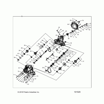 DRIVE TRAIN, MAIN GEARCASE - A21SXZ85AN (101529)