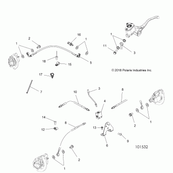 BRAKES, BRAKE LINES - A19SYE85BH (101532)
