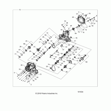 DRIVE TRAIN, MAIN GEARCASE - A20SGE95AK (101534)