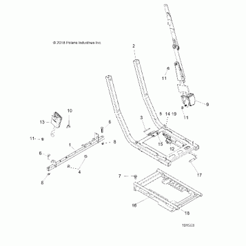 BODY, SEAT MOUNTING AND BELT - A19DBA50A5 (101553)
