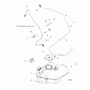 BODY, FUEL TANK - A19DBA50A5 (101554)