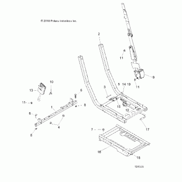 BODY, SEAT MOUNTING AND BELT - A19DAE57A4 (101555)