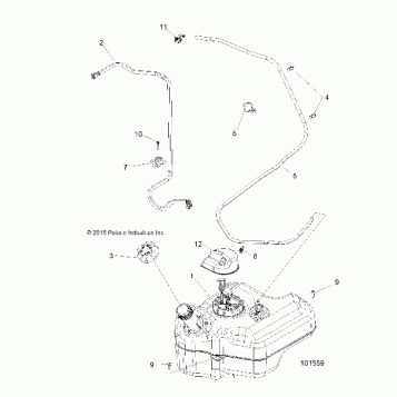 BODY, FUEL TANK - A19DCE87AK (101559)