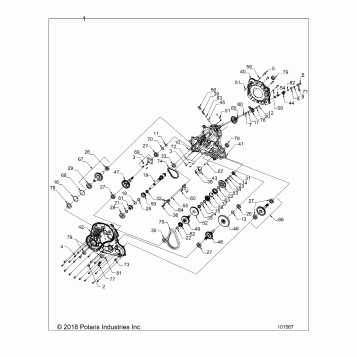 DRIVE TRAIN, MAIN GEARCASE - A20SXN85A8/CA8 (101567)