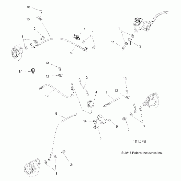 BRAKES, BRAKE LINES - A19SVA85BG (101578)