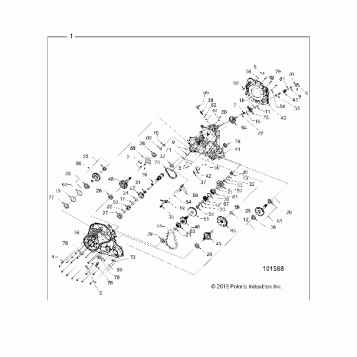 DRIVE TRAIN, MAIN GEARCASE - A19SVA85BG (101588)