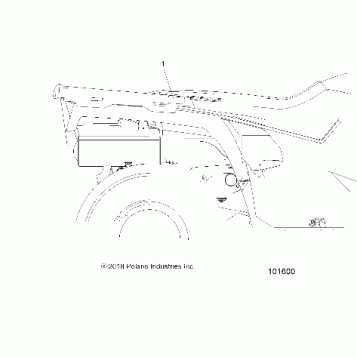 BODY, REAR RACK ADDITIOINAL RED REFLECTOR (FROM 9/3/2018) - A19SJE57BH (101600)