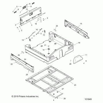 BODY, DUMP BOX - A24S6E57A1 (101649)