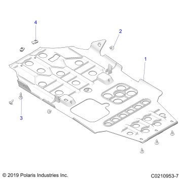 BODY, SKID PLATES - A23SGE95AN (C0210953-7)