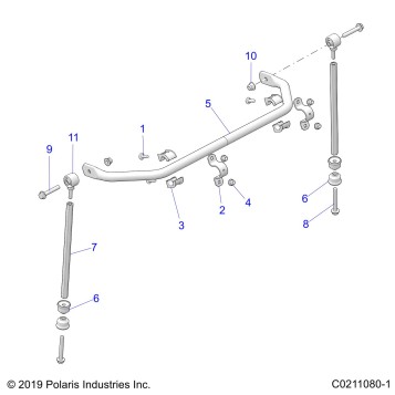 SUSPENSION, STABILIZER BAR - A20SGE95AK (C0211080-1)