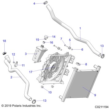 ENGINE, COOLING SYSTEM - A23SVA85A3 (C0211194)