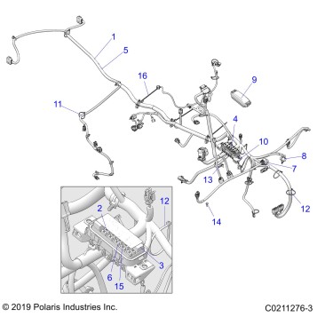 ELECTRICAL, MAIN WIRE HARNESS - A20SEA50A1/A5/CA1/CA5 (C0211276-3)