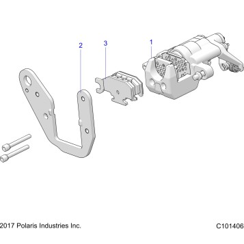 BRAKES, REAR CALIPER - A20HAB15A2 (C101406)
