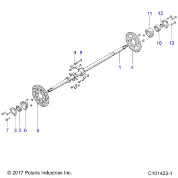 SUSPENSION, REAR AXLE - A20HAB15A2 (101423-1)