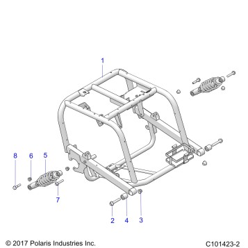 SUSPENSION, REAR SWING ARM - A20HAB15A2 (101423-2)