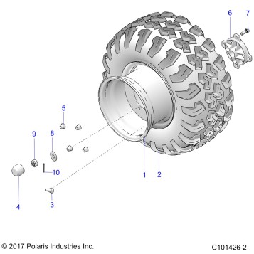 WHEELS, REAR - A20HAB15A2 (101426-2)