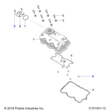 ENGINE, VALVE COVER - A23SVA85A3 (C101431-13)