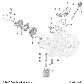 ENGINE, OIL SYSTEM - A23SVA85A3 (C101431-23)